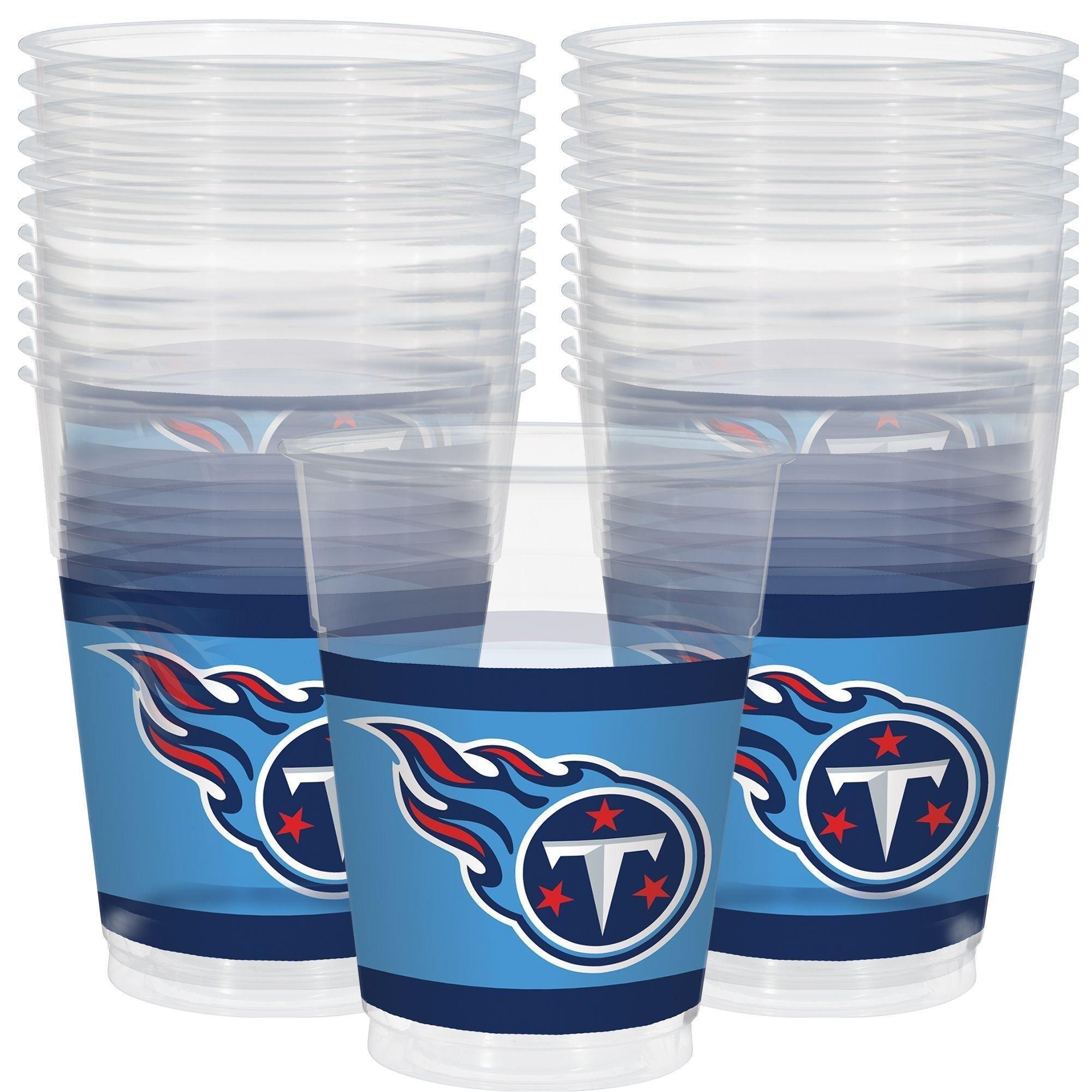 Tennessee Titans Party Supplies Pack for 18 Guests - Kit Includes Plates, Napkins, Table Cover, Cups, Cutlery, Serving Bowl, Banner Decoration & Centerpiece